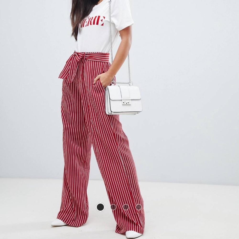 ASOS Wise Leg Pants w/ belt